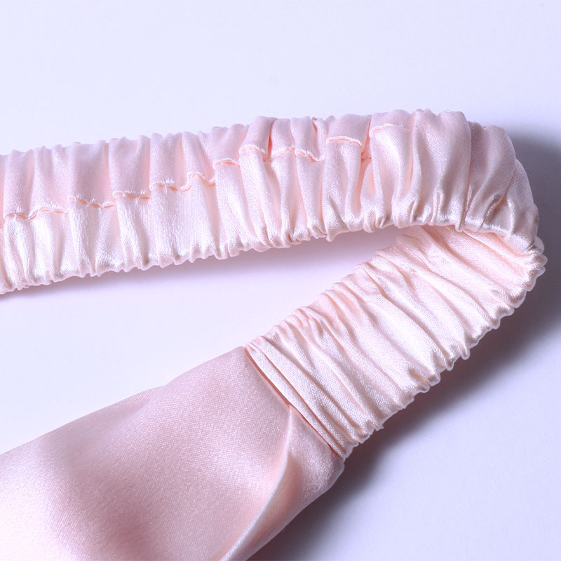 Pink Silk Knot Elastic Headband
