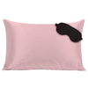 Pink 22 Momme Silk Pillowcase And Eye Mask Set